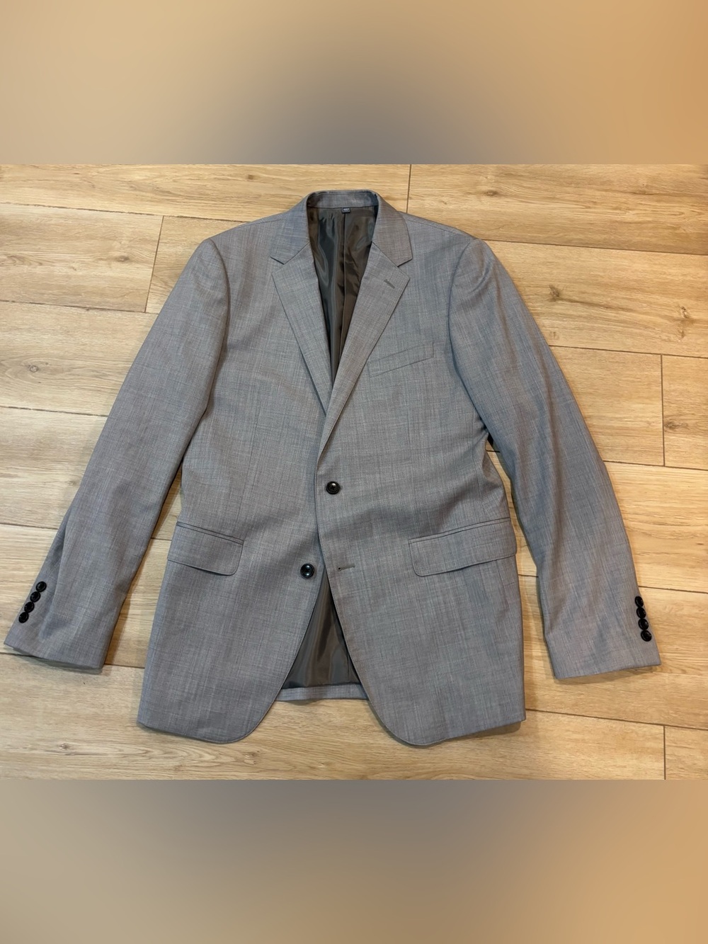 Bonobos Men’s Solid Light Gray Jetsetter Wool Blazer - Size 40 L Standard Fit